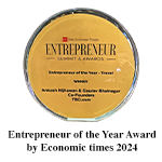 Entrepreneur of the Year Award  by Economic times 2024